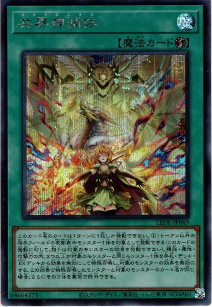 画像1: 【Secret】共界神淵体[YGO_LEDE-JP069] (1)